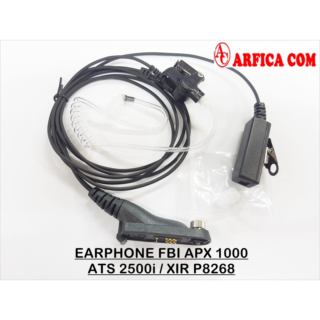 EARPHONE HEADSET FBI HT MOTOROLA APX 1000 ATS 2500i MOTOROLA APX 1000 XIR P8268 APX1000