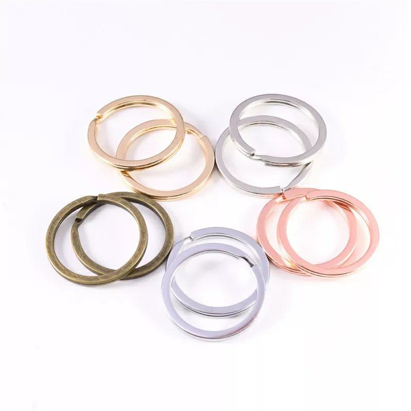 ring double 4pcs ring bulat emas aksesoris tas dompet gantungan kunci diy craft handmade bestquality