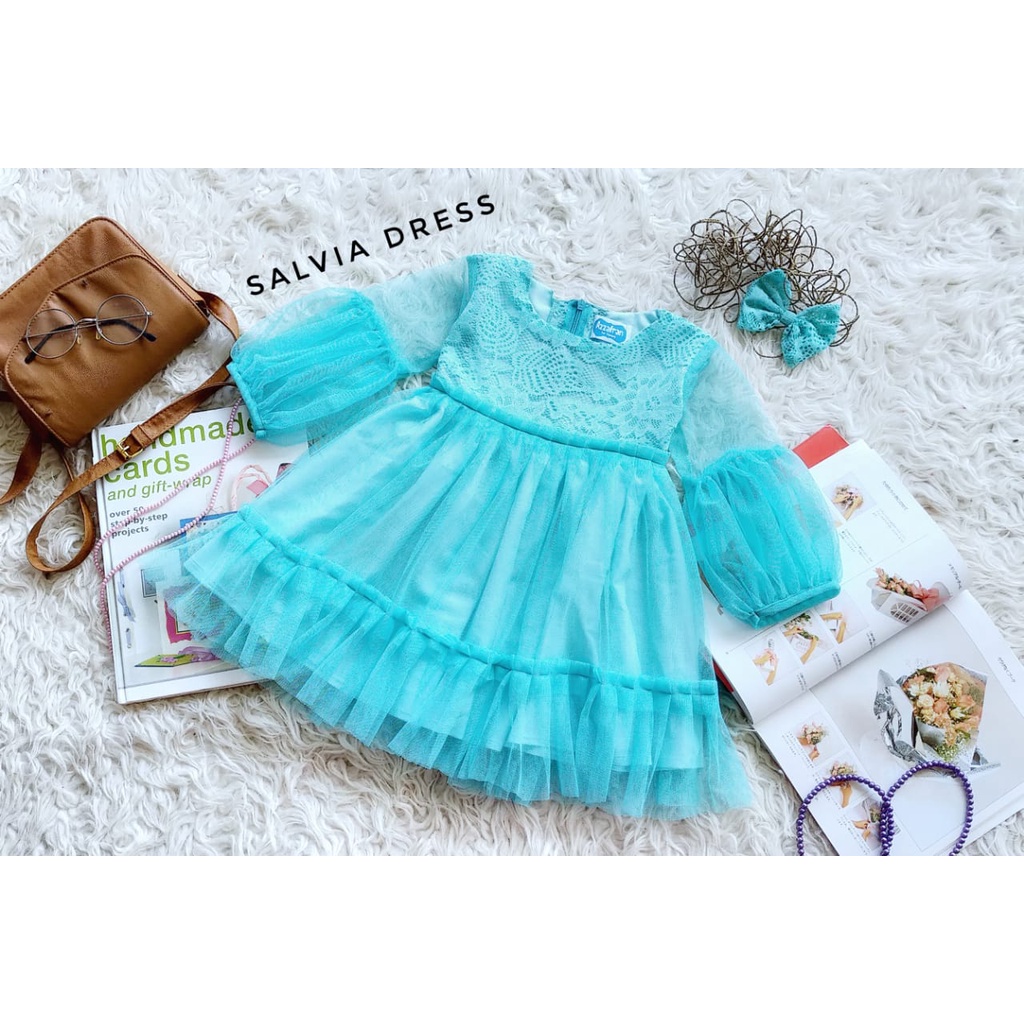 Dress Selvia Anak Unik/Gaun Pesta/Dress Anak