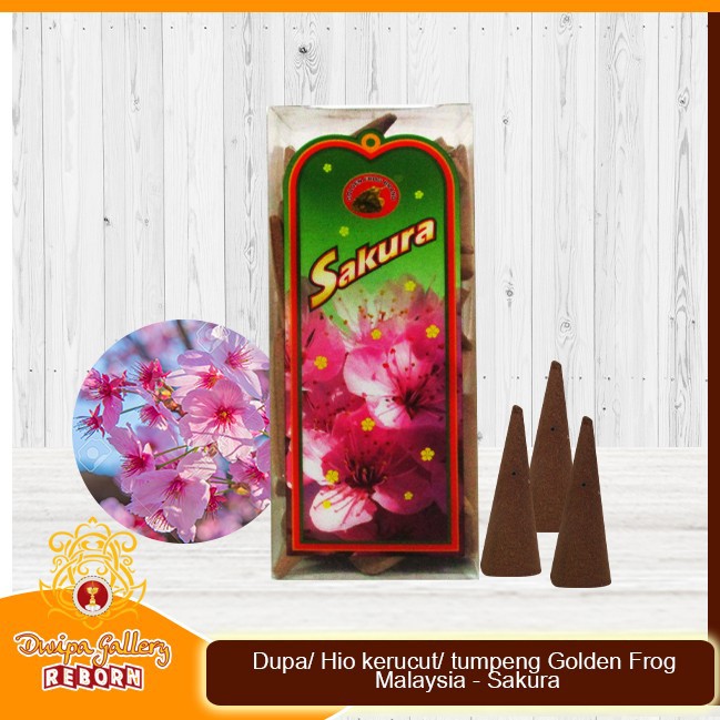 Dupa/ Hio kerucut/ tumpeng Golden Frog Malaysia - Sakura