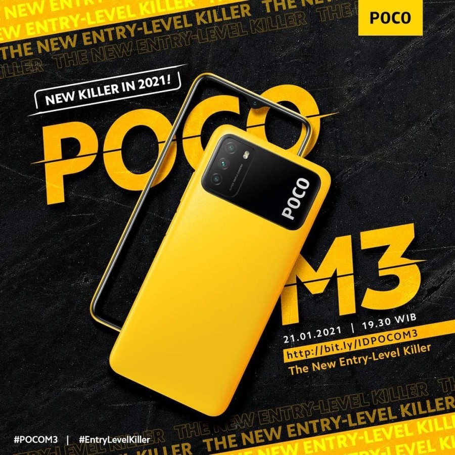 Xiaomi POCO M3 6 128 Ram 6gb Rom 128gb Garansi Resmi