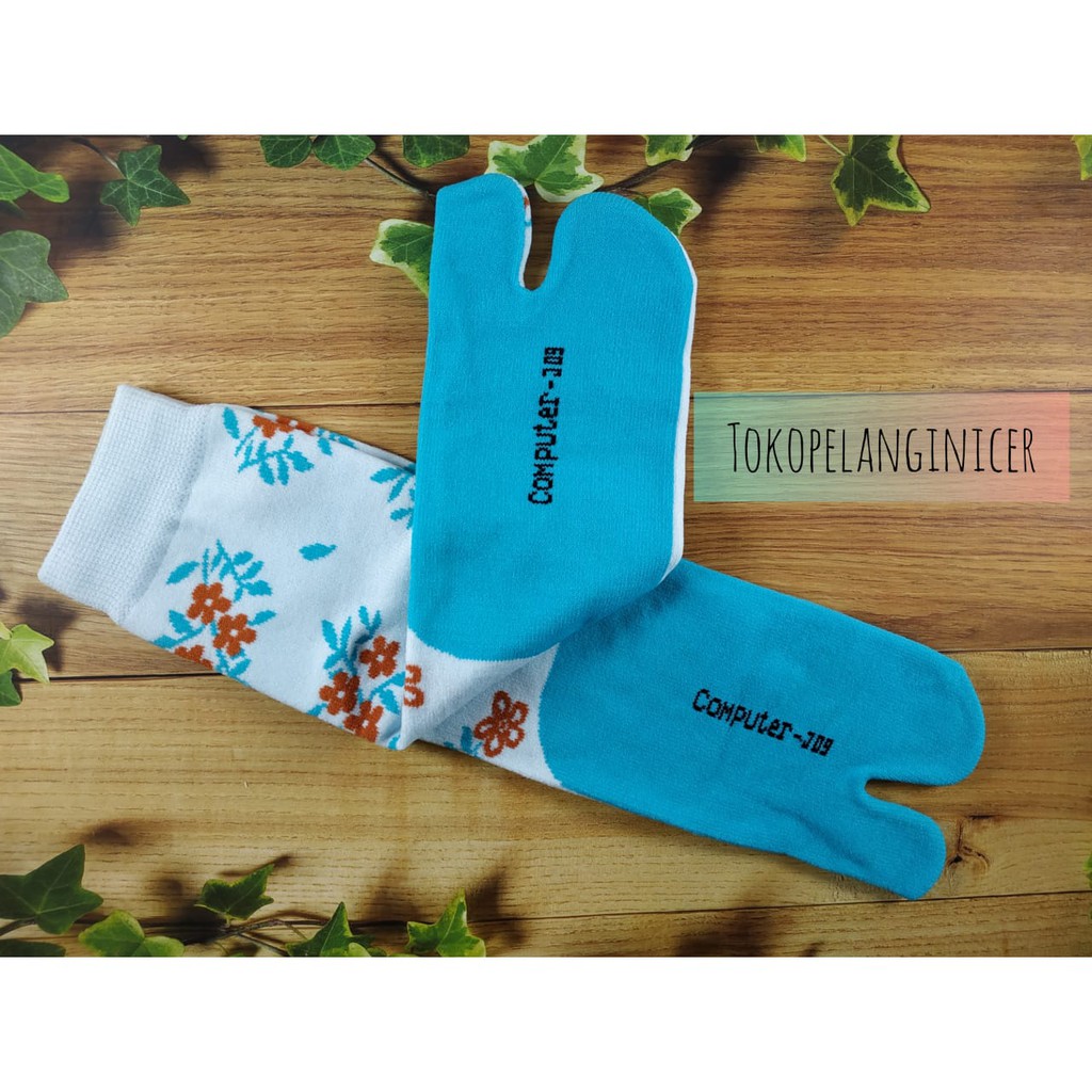 Kaos Kaki Muslimah Motif Floral- Kaus kaki Jempol Lembut-Kaus Kaki Hijabers-Kaos Kaki Ukhty