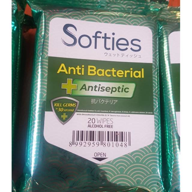 Softies Antibacterial.wet tissue