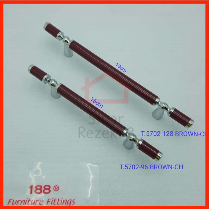 Tarikan Laci 5702-128 Coklat Handle Pintu Lemari Gagang Nakas Rumah