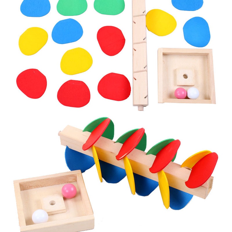 HZ Mainan Edukasi Perakitan Daun Menara Bola / Montessori Menara Tower / Puzzle Menara Bola