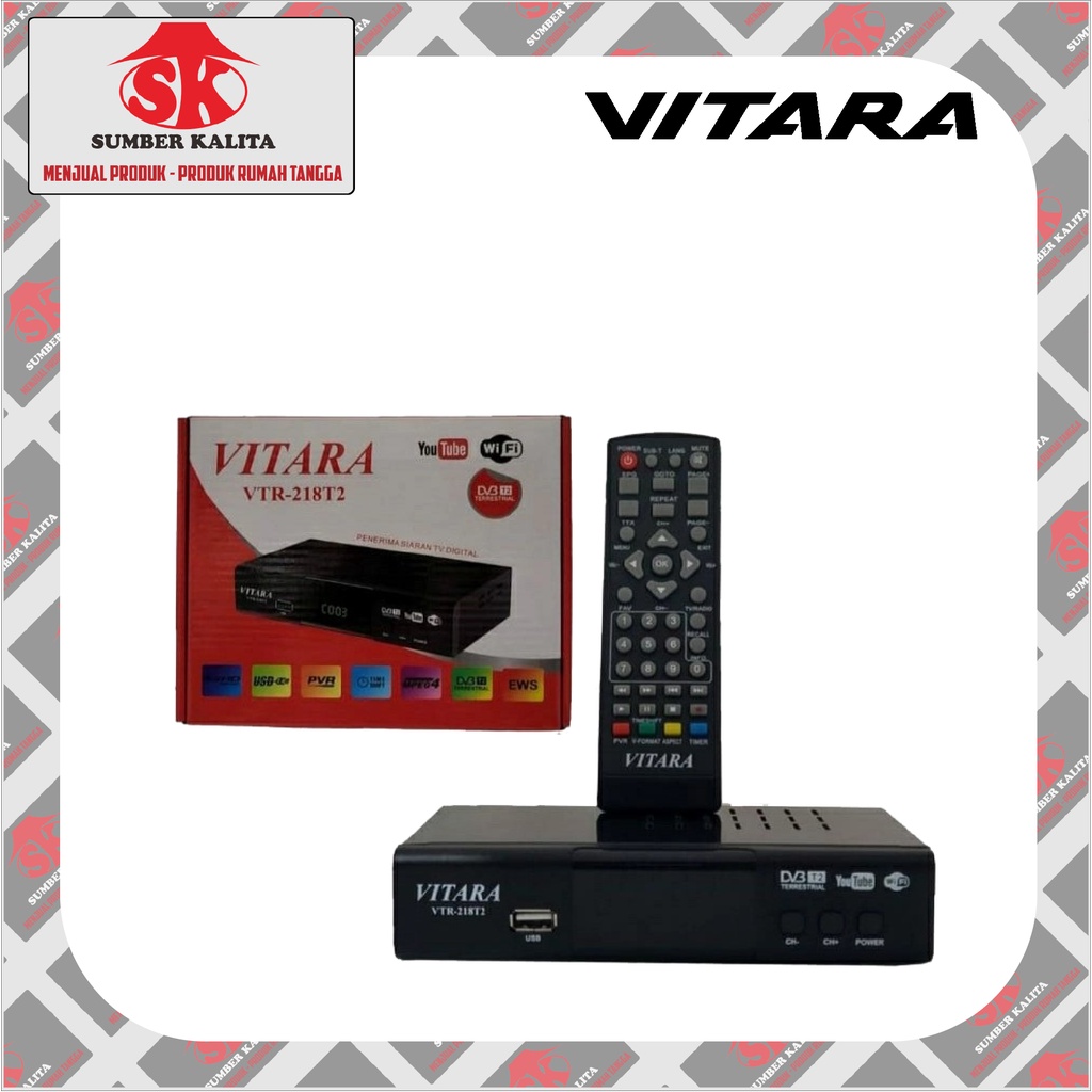Set Top Box TV Digital Dvb T2 Vitara VTR 218 T2