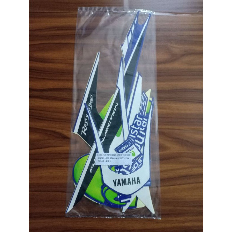 striping sticker Yamaha MX KING MOVISTAR 2015 biru