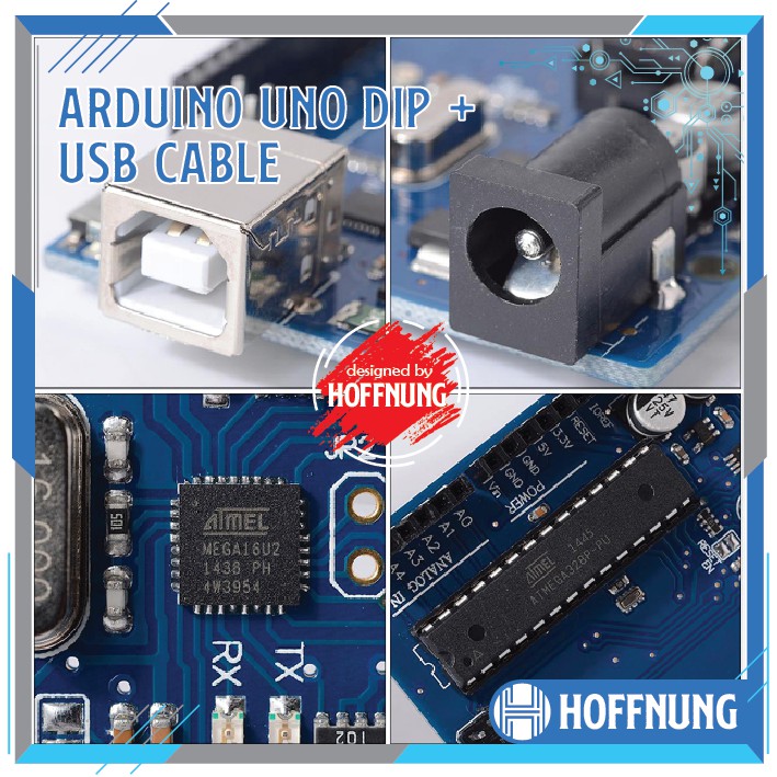 Arduino Uno R3 DIP ATmega328 + Kabel USB