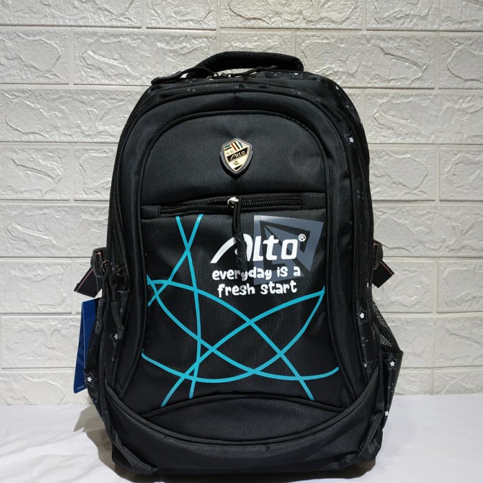 TAS RANSEL SEKOLAH KULIAH KERJA ALTO ORIGIN BACKPACK ANAK CEWEK COWOK - Biru Muda