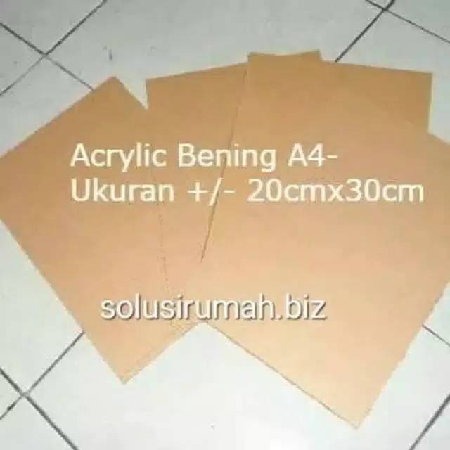 

ACRYLIC SHEET A4 20*30CM BENING TRANSPARAN AKRILIK TRANSPARANT LEM TERLARIS