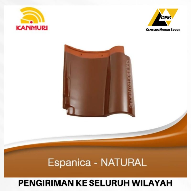 Genteng Kanmuri Kenteng Keramik Atap Rumah Murah Bagus Keren Espanica - Natural