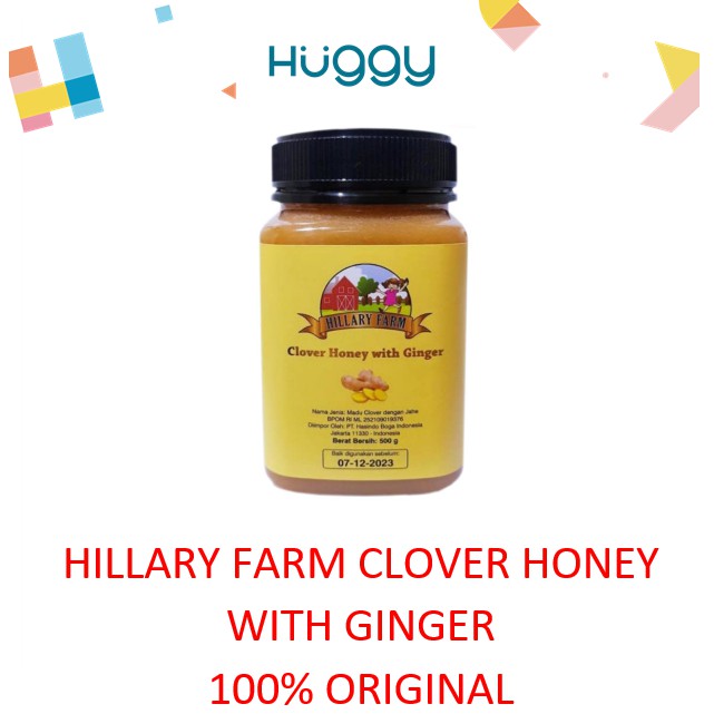 Hillary Farm Clover Honey With Ginger Madu Jahe Alami BPOM