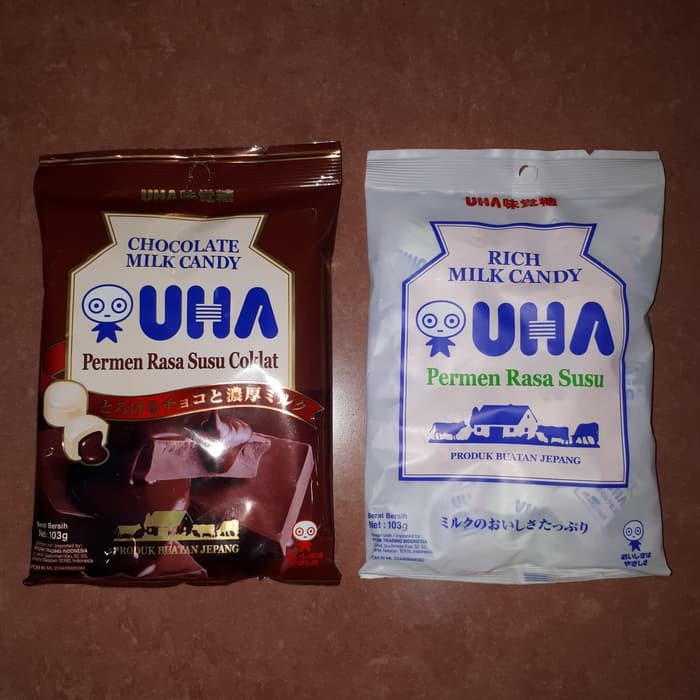 [HALAL] UHA Milk Candy 103gr - Permen Milk Candy Permen Susu Asli Malaysia Rich / Matcha / Mint