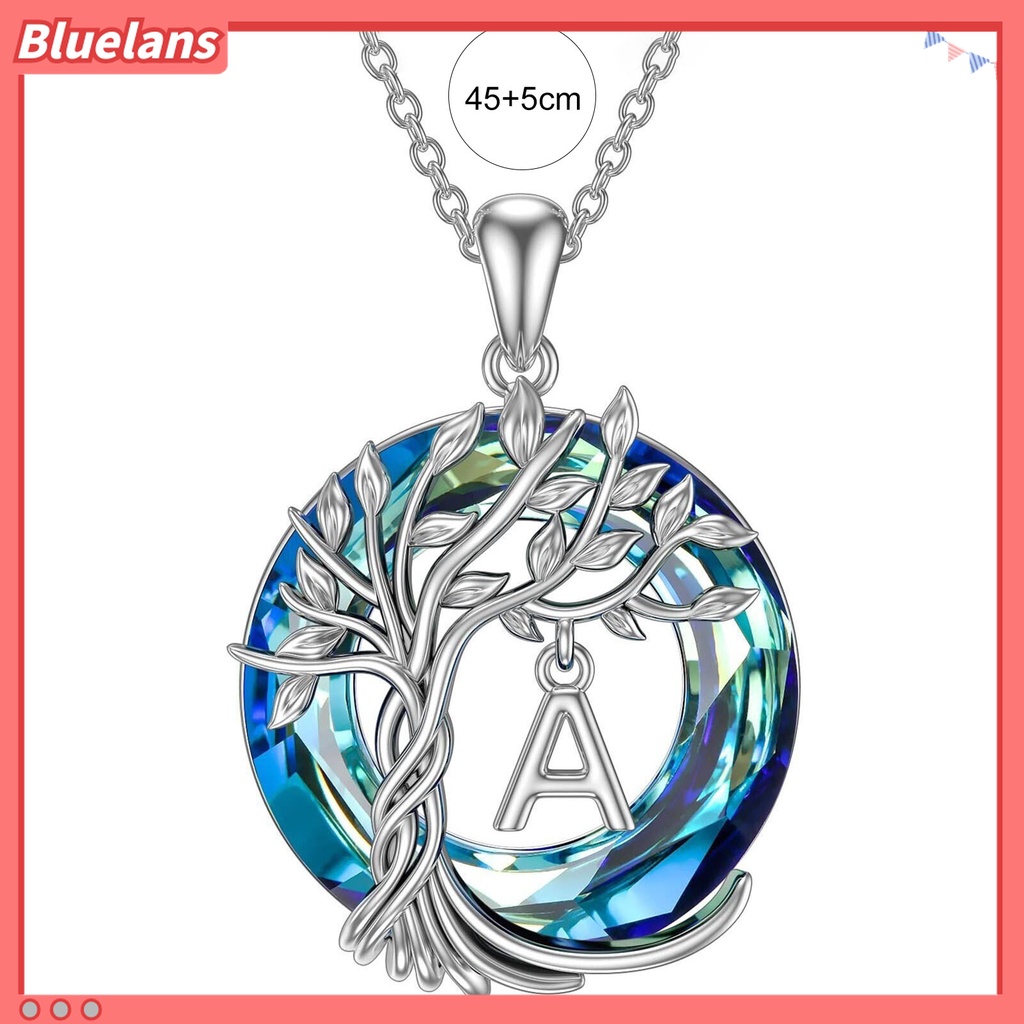 Kalung Rantai Lapis Silver Hias Kristal Imitasi Bentuk Lingkaran Model Hollow Untuk Wanita