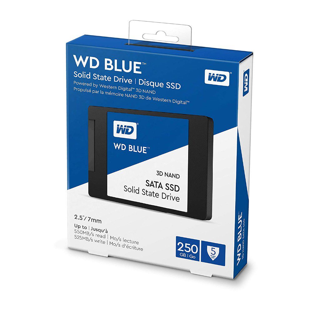 ⓂWestern Digital Blue 3D NAND SSD 1TB 250GB 500GB SATA III Internal Solid State Drives WD 2.5 Inch S