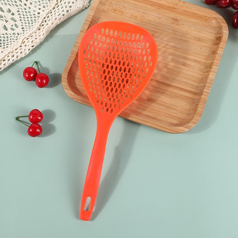 Non-slip Round Porous Strainer Drain Scoop / Vegetable Strainer Cooking Shovels