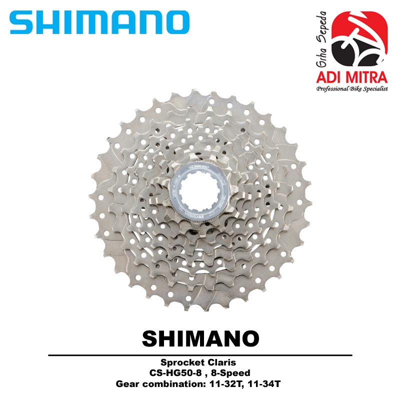 Shimano Claris CS-HG50-8 Cassette Sprocket 8 Speed