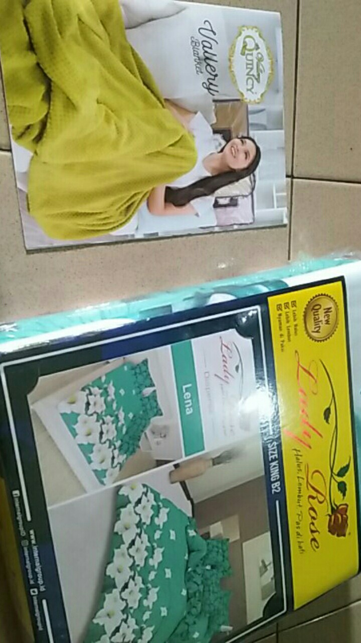 Lady Rose Sprei King Bantal 2 (180x200) - Lena