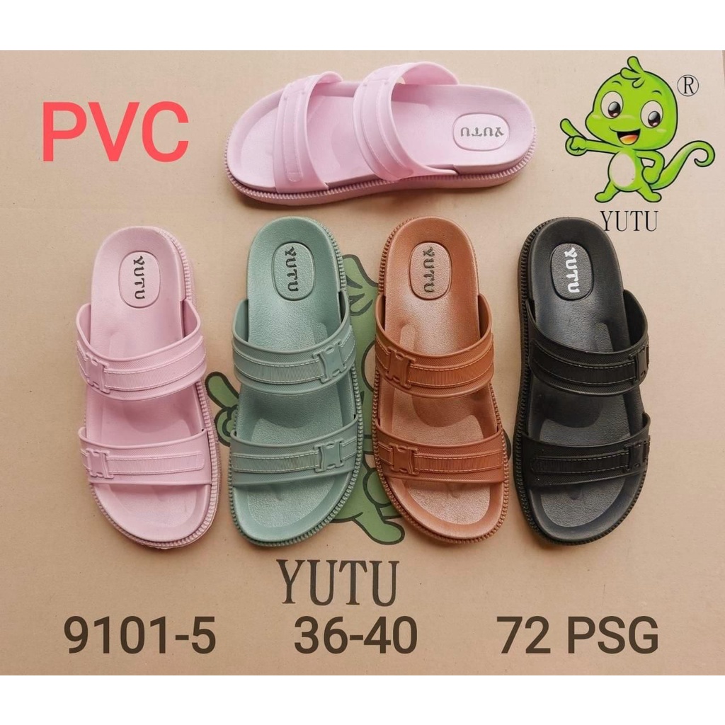 YT-9101-5 Sandal Selop Wanita 2 Tali Merek YUTU Terbaru Size 36-40