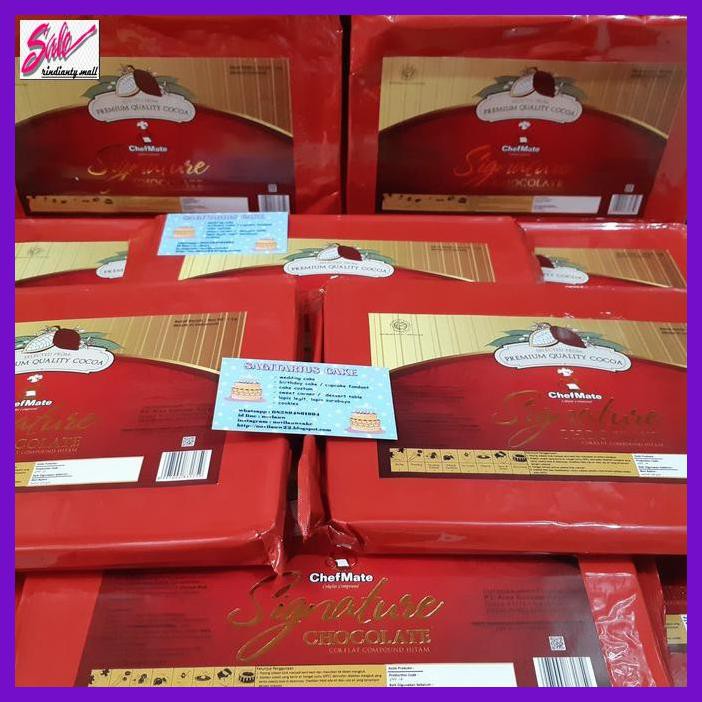 

SAKMACOKLAT- CHEFMATE SIGNATURE DARK CHOCOLATE 1KG -MAKANAN-MINUMAN.