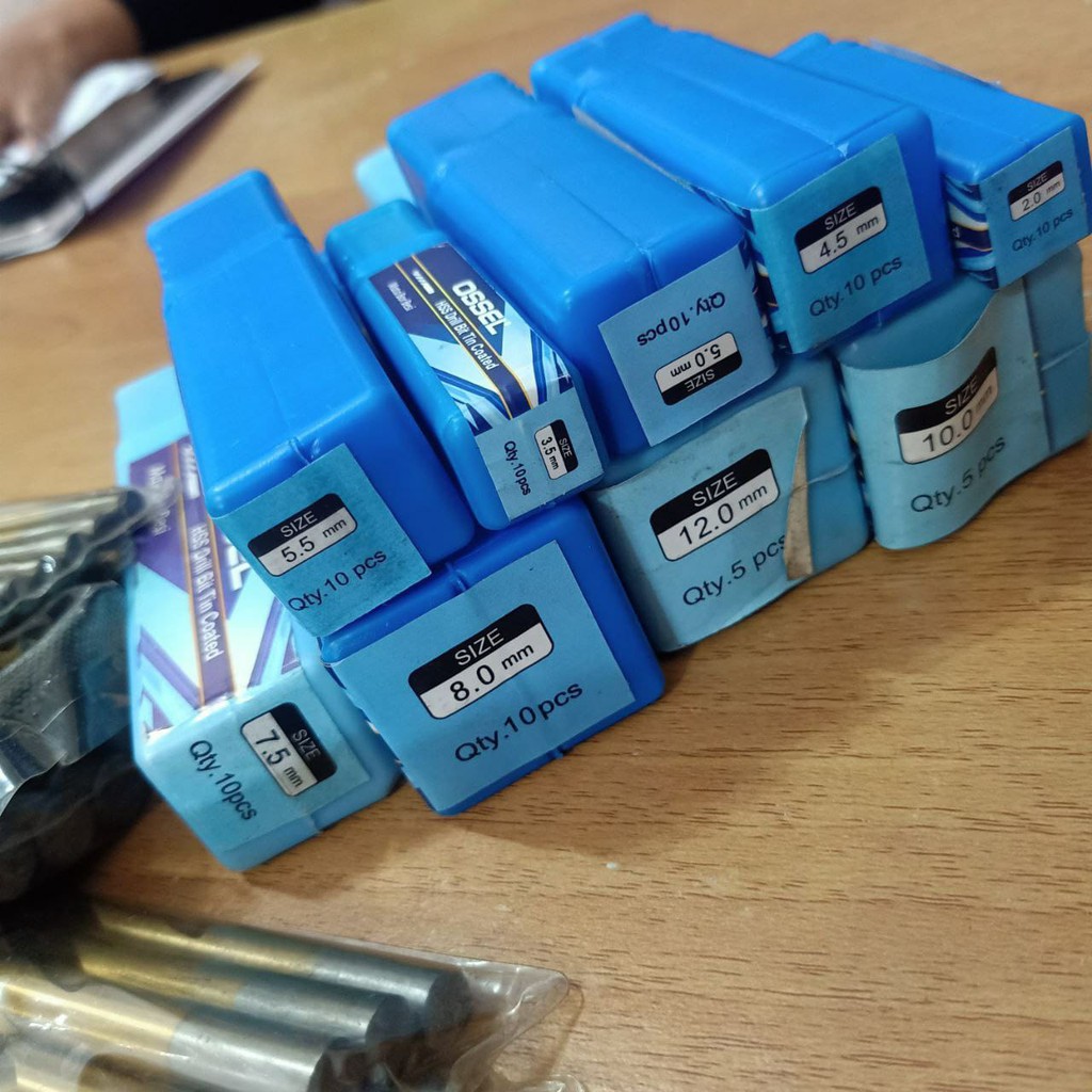 Mata Bor Besi Mata Bor Ossel Besi Kuning Mata Bor Murah Ossel Kuning 8.5 - 13mm 1pack isi 5pcs