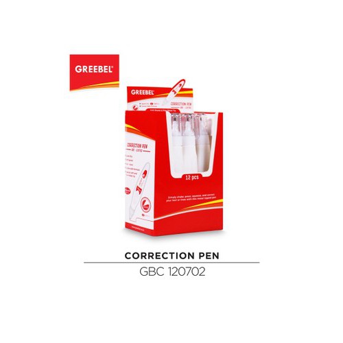 

Tip Ex Greebel GBC 120702 / GBC 120702 Greebel Correction Pen