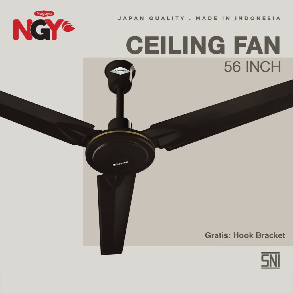 Kipas Angin Plafon Nagoya Ceiling Fan 56 Baling Besi Ng56cf