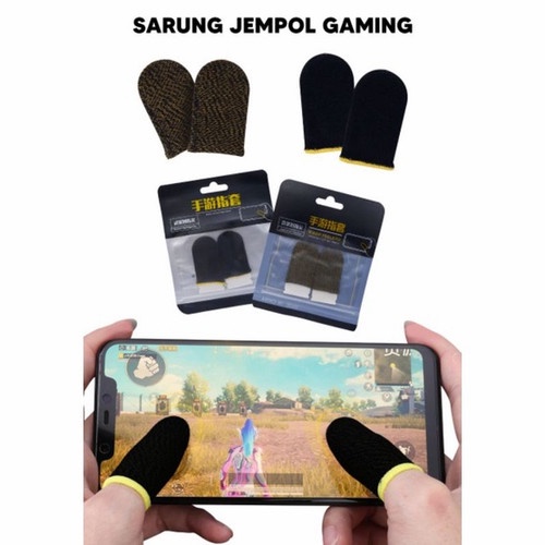 Sarung Jempol Jari Controller PUBG Anti Keringat Mobile Legend Sarung Jempol Gaming Kanan &amp; Kiri