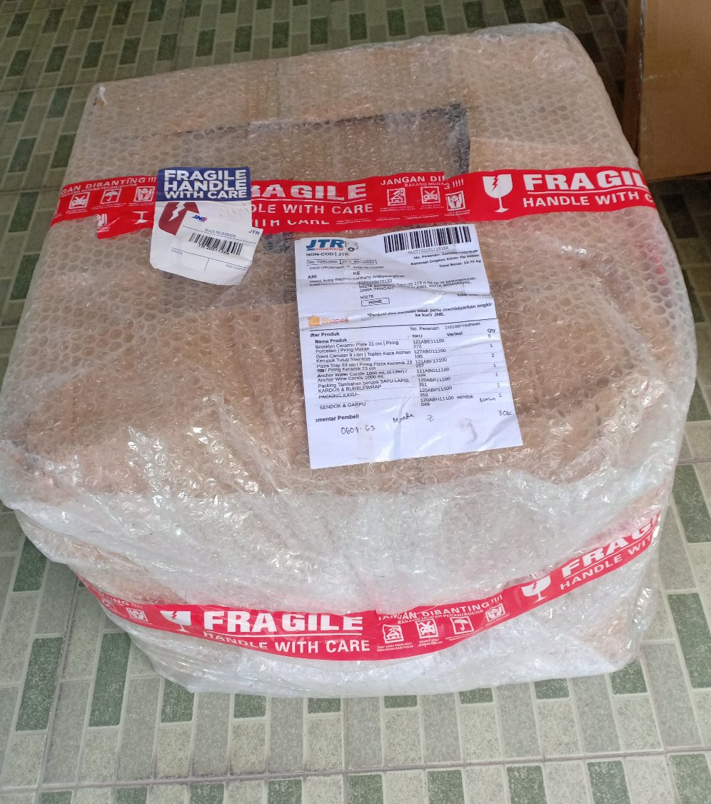 Giant Canister 9 Liter | Toples Kaca Asinan Kerupuk Tutup Stainless