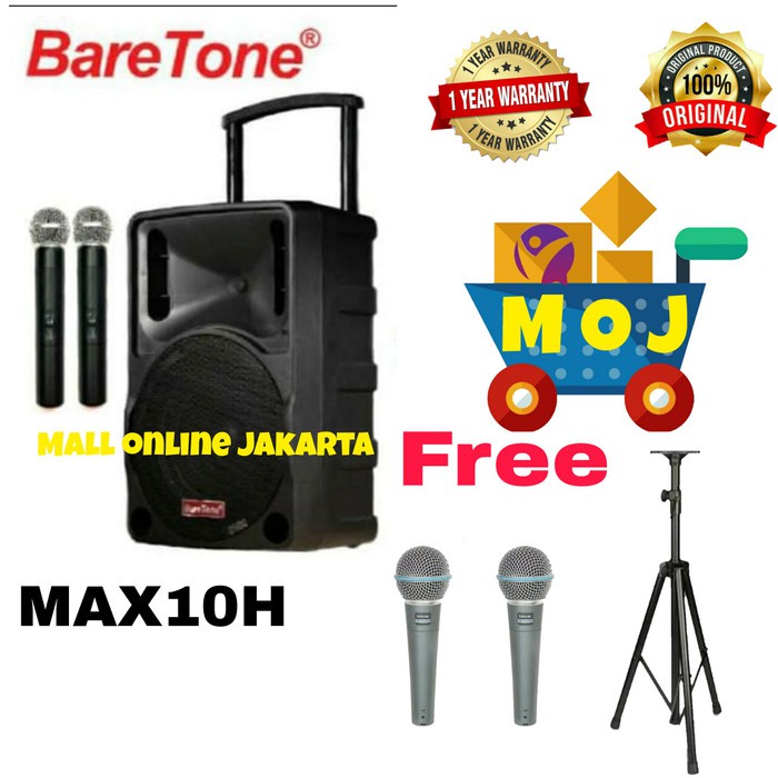 portable meeting wireless baretone max 10c +stand baretone max10c