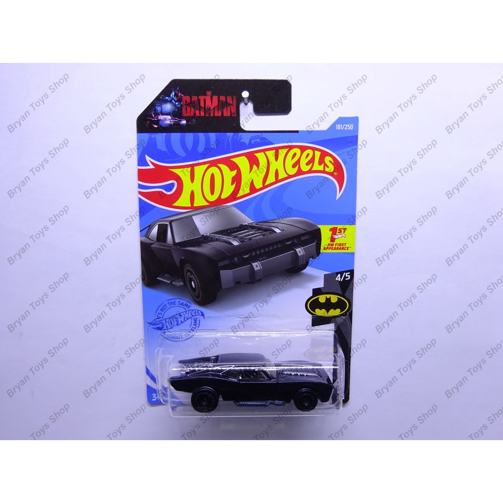 Hot Wheels Batman Batmobile 4/5 Hitam Kilap