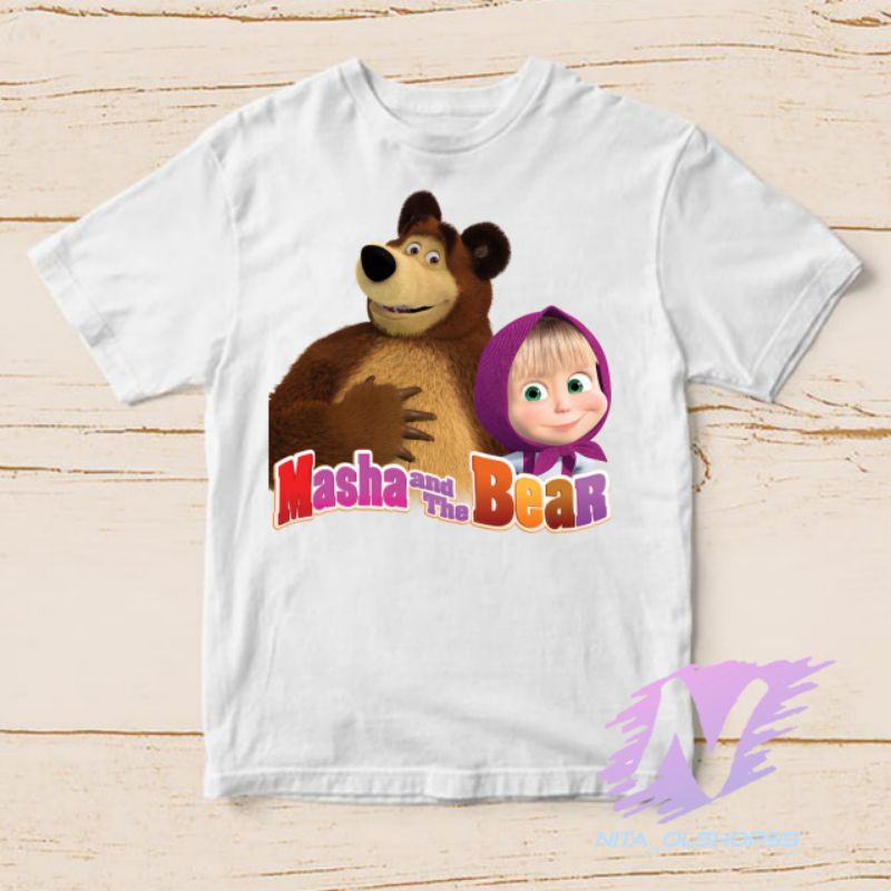 kaos anak marsa and the bear kaos masha