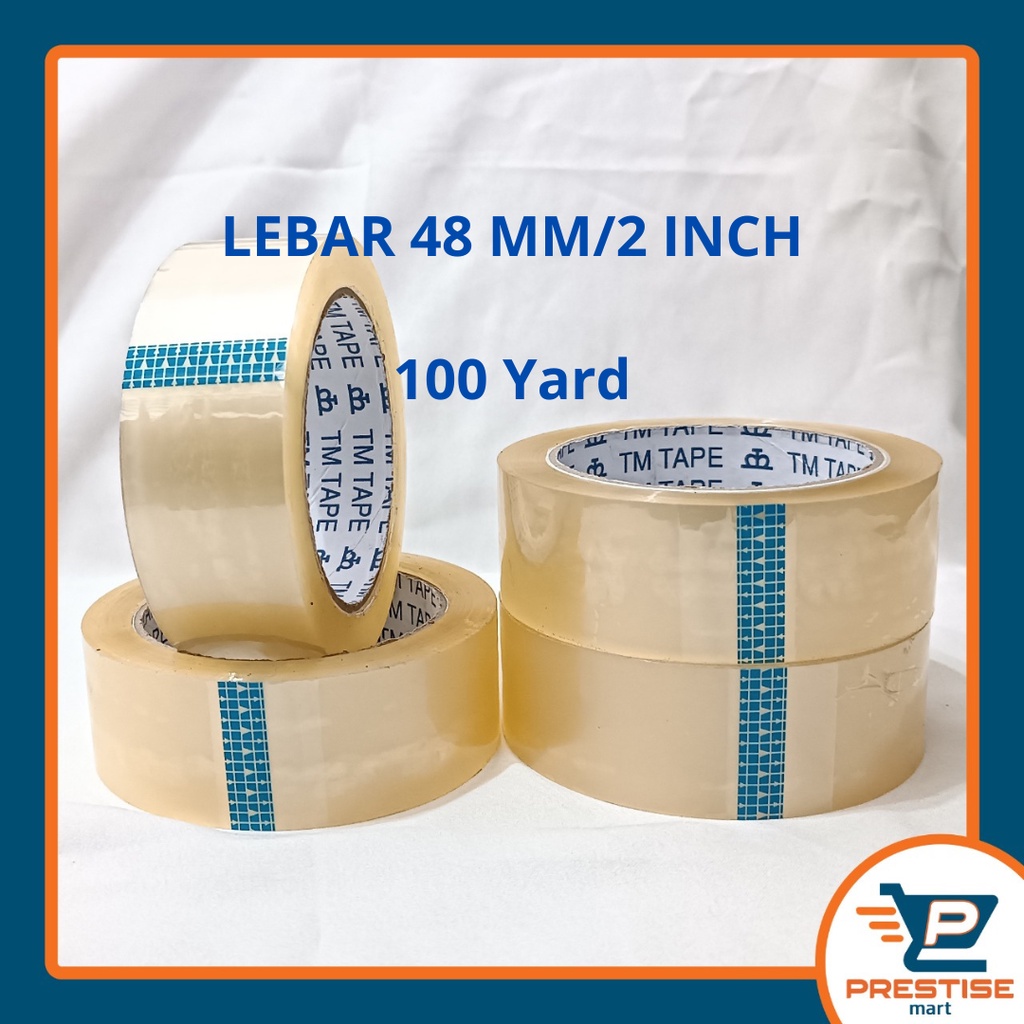 

Lakban 48mm x 90 yard lebar 2 inch Isolasi Selotip celotape tape Bening