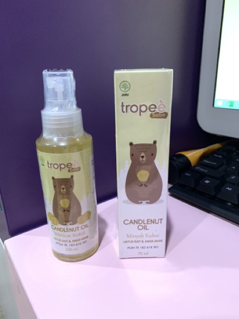 TROPEE BEBE CandleNut Oil Minyak Kemiri KuKui 70ml