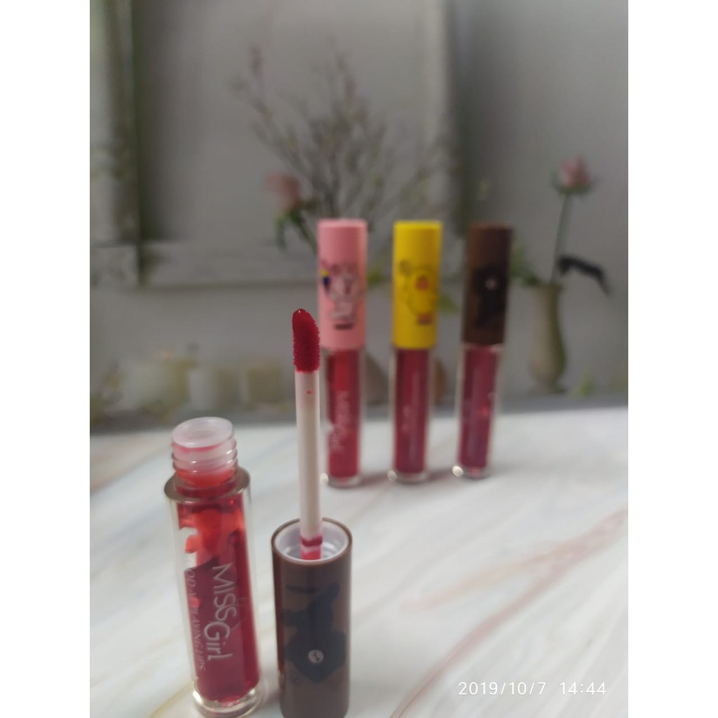 ( 2 pc)LIP TINT MISS GIRL RED CARTOON