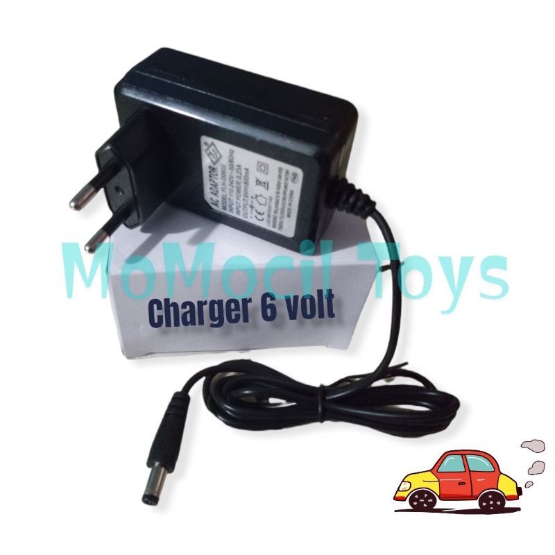 Adaptor / Charger mobil mainan aki 6volt