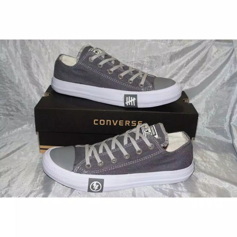 Sepatu Casual Harian Sekolah Kuliah Converse Allstar CT Mono Full White Putih Low Pria Wanita Couple