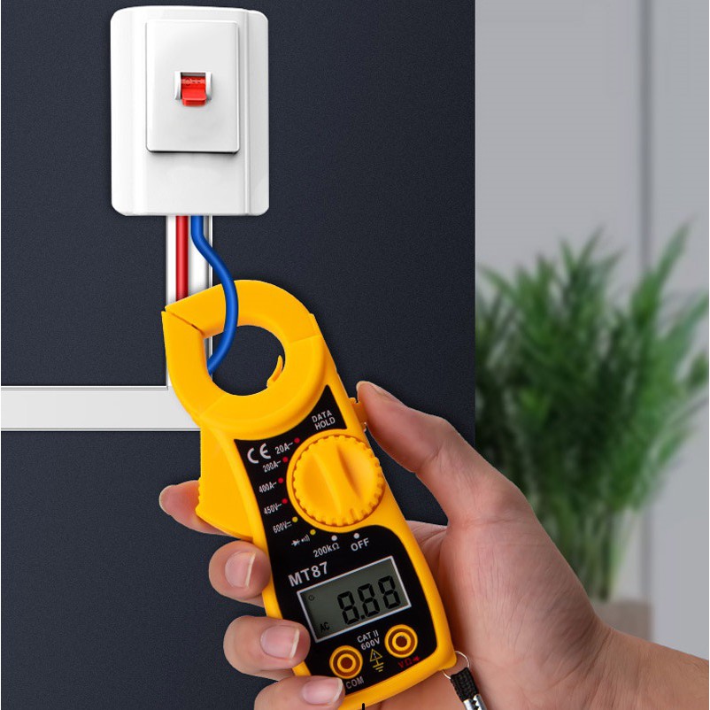 Digital Clamp Meter MT87 Tang Ampere Multimeter MT-87 Kabel Tester Ukur Arus Tegangan Listrik AC DC