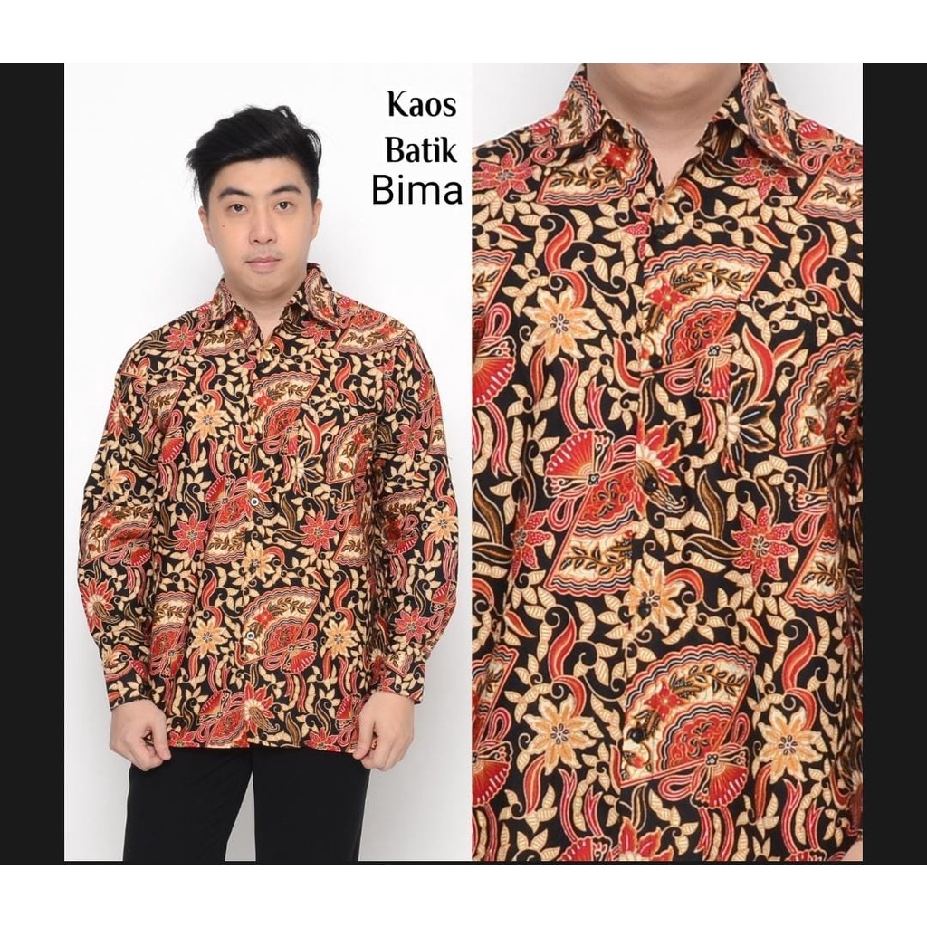 Yudistira Kemeja Pria Dewasa Batik Katun Halus Premium