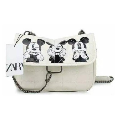 [BACA DESKRIPSI] TAS WANITA TAS SELEMPANG SHOULDER BAG IMPORT ZARAA ZR QUIQ LEATHER VARIASI MICKY MOUSE PREMIUM #3022