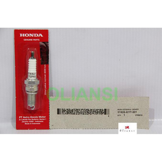 BUSI DENSO U27EPR-9 BEAT BIT SCOOPY SCOPY SKUPI SPACY VARIO PARIO 110 125 150 2009 2010 2011 2012 20