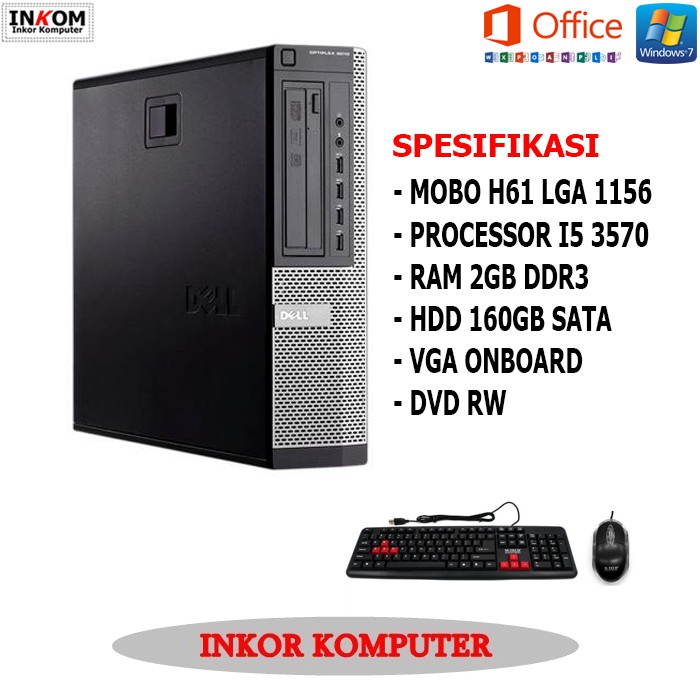 PC Komputer BuildUp Dell OptiPlex 9010 Desktop Core i5 3570