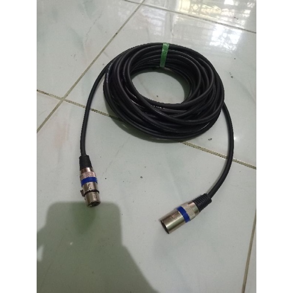 Kabel Mic/Microphone XLR Male to XLR Female 3 Pin 15 Meter Full CANARE