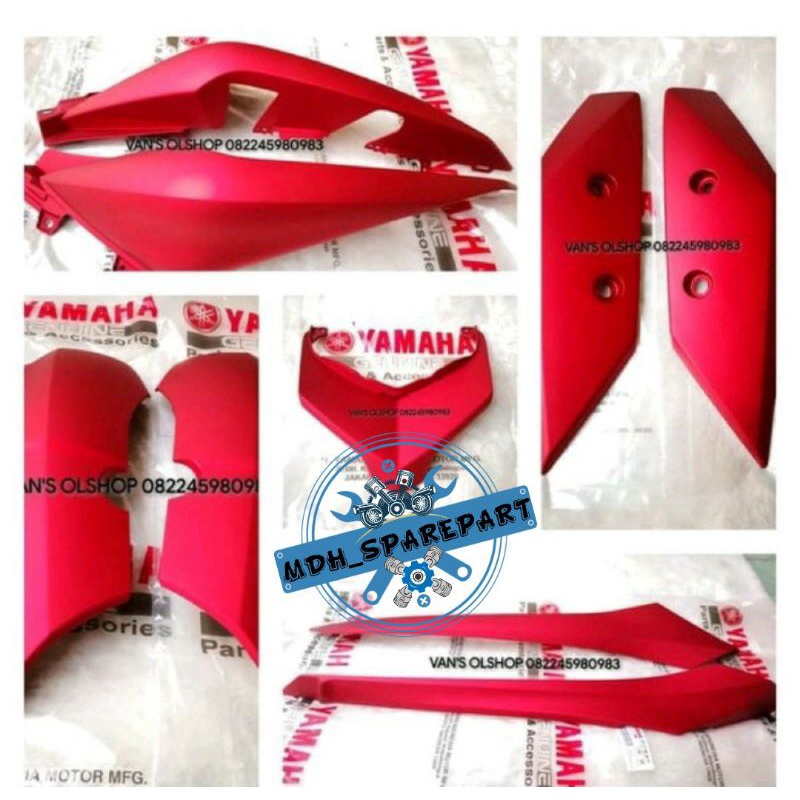 body xmax full set body halus xmax 250 merah doff original