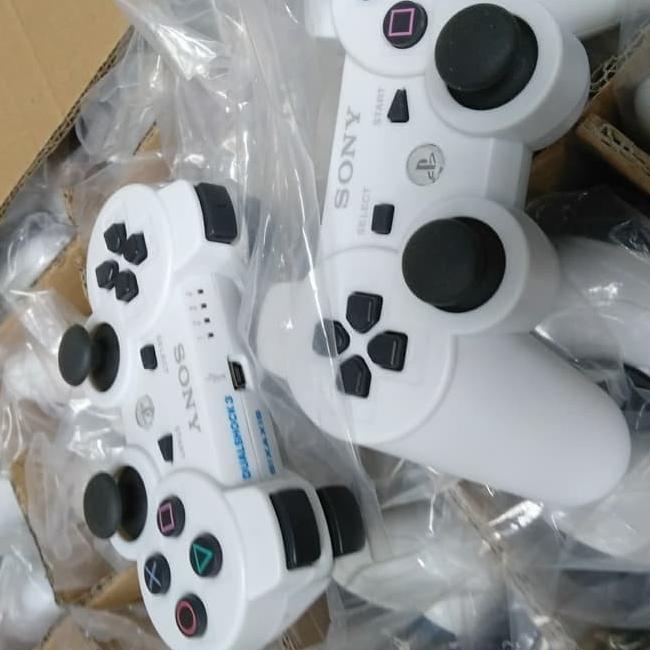 ➩ controller stick stik PS 3 PS3 PC laptop android wireless hitam putih army ✽