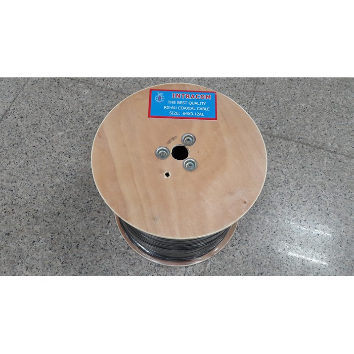 Kabel Coaxial CCTV RG6 Merk Intracom ( harga per meter )