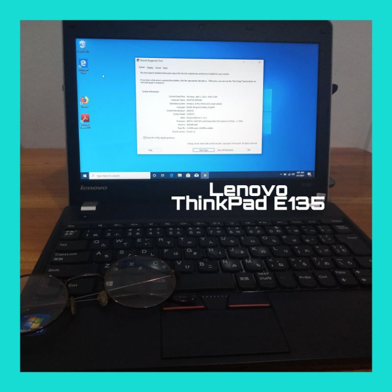 TERMURAH Lenovo ThinkPad E135 seken masih bagus