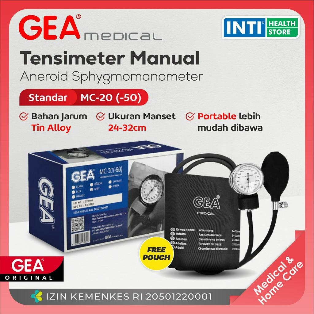 GEA Medical | Tensimeter Aneroid Manual STANDAR MC-20 (-50) | Tensi - Biru