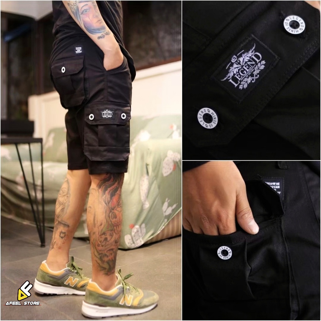 Celana Pendek Cargo Original Legend Of Denim- Celana Shortpans Pendek Cowok- Celana Pendek Murah