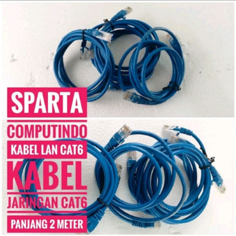 kabel  LAN CAT6 kabel jaringan panjang 2 meter